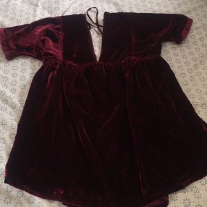 Free people velvet dress